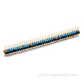 2.54mm 핀 헤더 이중 행 직선 SQ0.64mm